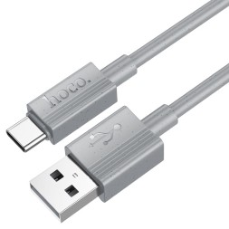 Usb Кабель-зарядка Type-C Hoco X107 1м 3A серый