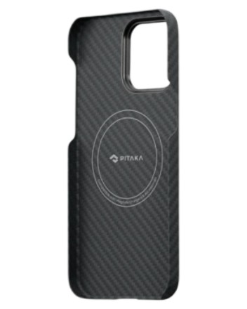  Накладка для i-Phone 14 Pro Max 6.7&quot; Pitaka Magez Case 3 черно-серый, кевлар(арамид)