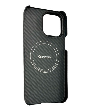  Накладка для i-Phone 14 Pro Max 6.7&quot; Pitaka Magez Case 3 черно-серый, кевлар(арамид)