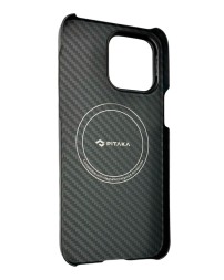 Накладка для i-Phone 14 Pro Max 6.7&quot; Pitaka Magez Case 3 черно-серый, кевлар(арамид)