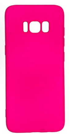  Накладка для Samsung Galaxy S8 Silicone cover без логотипа розовая