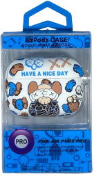 Силиконовый светящийся в темноте чехол для AirPods Pro Luxo Kaws рисунок №66