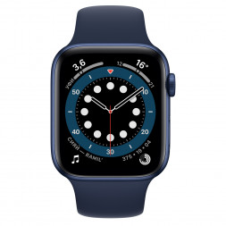 Apple Watch Series 6 GPS 40мм Aluminum Case with Sport Band, синий/темный ультрамарин