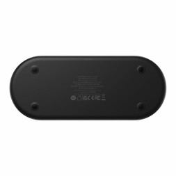 Беспроводное зарядное устройство Baseus LED Display 2in1 для Phone/Pods WXSX010101 черное