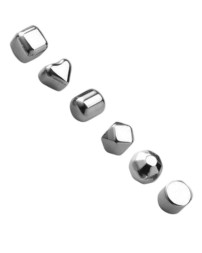 Охлаждающие камни для напитков Circle Joy Ice Cubes CJ-BK02 6шт серебро