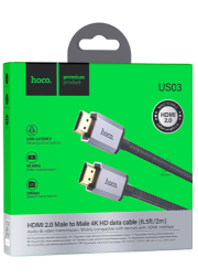 Кабель HDMI - HDMI v2.0 Hoco US03 4K/60Hz 2м черный