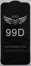 Защитное стекло для i-Phone 11 Pro/X/XS 5.8&quot; 99D чёрное