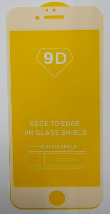 Защитное стекло для i-Phone 6/6s 9D белое