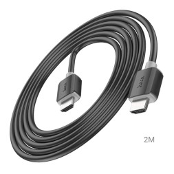 Кабель HDMI - HDMI HDTV2.0 Hoco US08 4K/60Hz 2м черный
