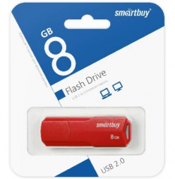 USB флеш накопитель Smartbuy 8GB Clue Red (SB8GBCLU-R)