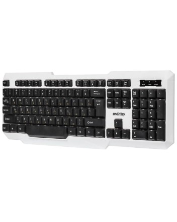 Клавиатура проводная Smartbuy ONE 333 USB/104 клавиш/Подсвет.Rainbow/1.5м, (SBK-333U-WK) бело-черная