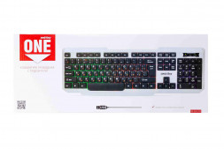 Клавиатура проводная Smartbuy ONE 333 USB/104 клавиш/Подсвет.Rainbow/1.5м, (SBK-333U-WK) бело-черная