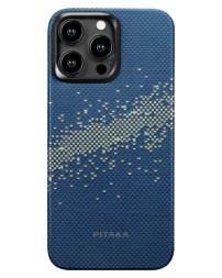 Накладка для i-Phone 15 Pro 6.1&quot; Pitaka Magez Case 4 Aramid Fiber Milky Way
