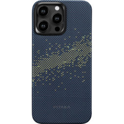 Накладка для i-Phone 15 Pro 6.1" Pitaka Magez Case 4 Aramid Fiber Milky Way
