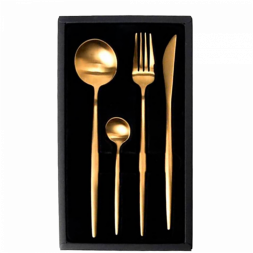 Набор столовых приборов Xiaomi Maison Maxx Modern Flatware Set (4 предмета) золотой
