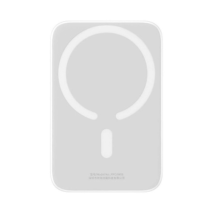 Powerbank Baseus 6000mAh Magnetic Mini Air Wireless Fast charge 20W Type-C (P10059002223-00) белый