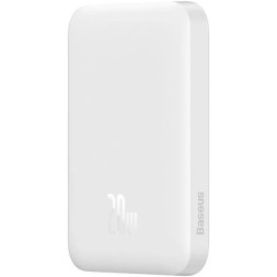 Powerbank Baseus 6000mAh Magnetic Mini Air Wireless Fast charge 20W Type-C (P10059002223-00) белый