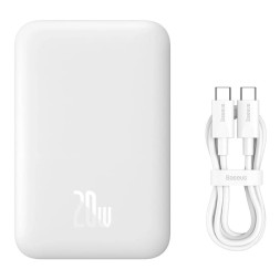 Powerbank Baseus 6000mAh Magnetic Mini Air Wireless Fast charge 20W Type-C (P10059002223-00) белый