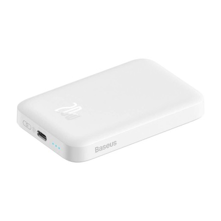  Powerbank Baseus 6000mAh Magnetic Mini Air Wireless Fast charge 20W Type-C (P10059002223-00) белый