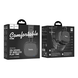 Стереонаушники Bluetooth полноразмерные Hoco W56 BT5.4 чёрный