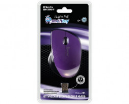 Мышь беспроводная Smartbuy 309AG USB/DPI 1000/3 кнопки/1AA фиолет/черный (SBM-309AG-P)