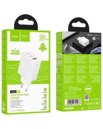 Сетевое зар. устр. Hoco N50 1USB/2С 45W белое