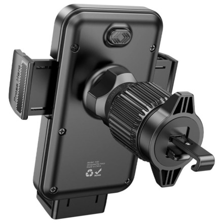  Держатель в автомобиль в воздуховод Hoco H36 с зажимом черный