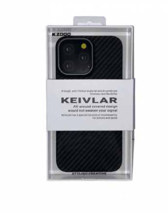  Накладка для i-Phone 14 Pro Max K-Doo Kevlar карбон черная