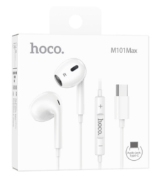 Наушники с микрофоном Hoco M101 Max Type-C белые