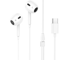 Наушники с микрофоном Hoco M101 Max Type-C белые