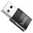  Переходник USB наType-C Hoco UA17 темно-серый