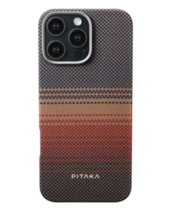  Накладка для i-Phone 16 Pro 6.3&quot; Pitaka Ultra Slim Case&amp;Grip 3 (Sunset)