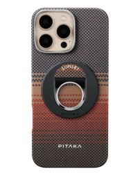 Накладка для i-Phone 16 Pro 6.3&quot; Pitaka Ultra Slim Case&amp;Grip 3 (Sunset)