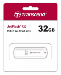 3.1 USB флеш накопитель Transcend 32GB JetFlash 730 белый