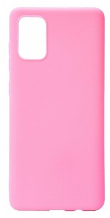  Накладка для Samsung Galaxy A51 Silicone cover розовая