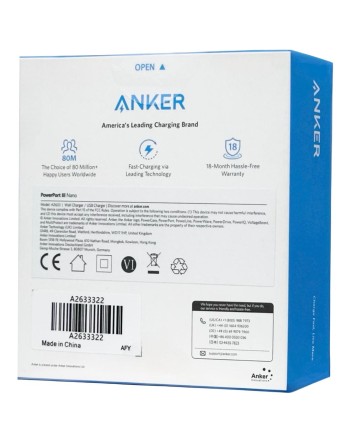  Сетевое зар. устр. Anker A2633 1C 20W белое