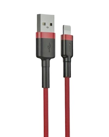  Usb Кабель-зарядка Lightning Baseus Cafule 1м (CALKLF-B09) красный
