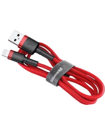  Usb Кабель-зарядка Lightning Baseus Cafule 1м (CALKLF-B09) красный