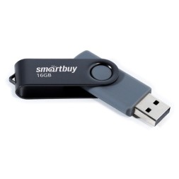 USB флеш накопитель Smartbuy 16GB Twist (SB016GB2TWK) черный