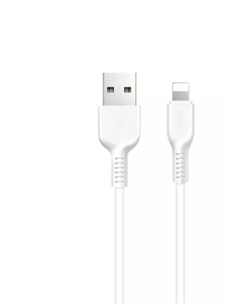  Usb Кабель-зарядка Lightning Hoco X20 Flash 2.0A 1м силиконовый белый