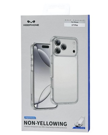  Накладка для i-Phone 17 Pro Keephone Non-Yellowing прозрачный