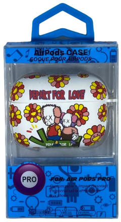  Силиконовый светящийся в темноте чехол для AirPods Pro Luxo Kaws рисунок №67