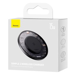 Беспроводное зарядное устройство Baseus Simple 2 Wireless 15W CCJJ050001 черное