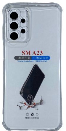  Чехол-накладка силикон 1.5мм Samsung Galaxy A23 прозрачный противоударный