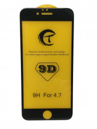 Защитное стекло для i-Phone 6/6s 9D чёрное