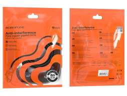 Патчкорд Borofone BUS01 RJ45-RJ45 8м черный