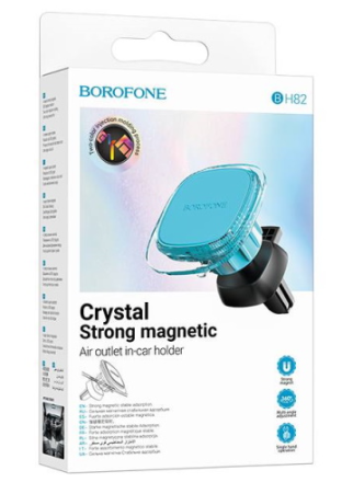  Держатель в автомобиль в воздуховод Borofone BH82 магнитный прозрачный