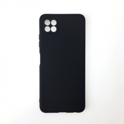 Чехол-накладка для Samsung Galaxy A22S силикон матовый чёрный