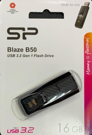  3.0 USB флеш накопитель Silicon Power 16GB Blaze B50 Black