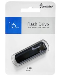 USB флеш накопитель Smartbuy 16GB Clue Black (SB16GBCLU-K)